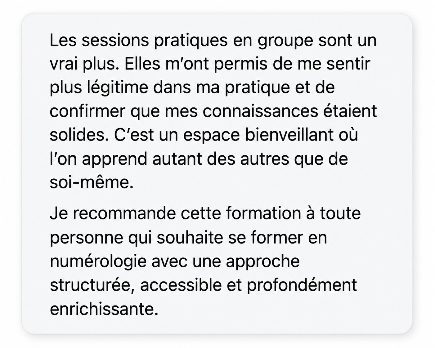 Témoignage d’une participante à L’Essence de soi 6