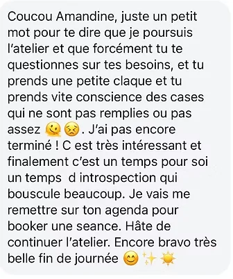 Témoignage atelier numérologie professionnelle 7